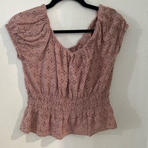 Full Circle Trends M pink blouse